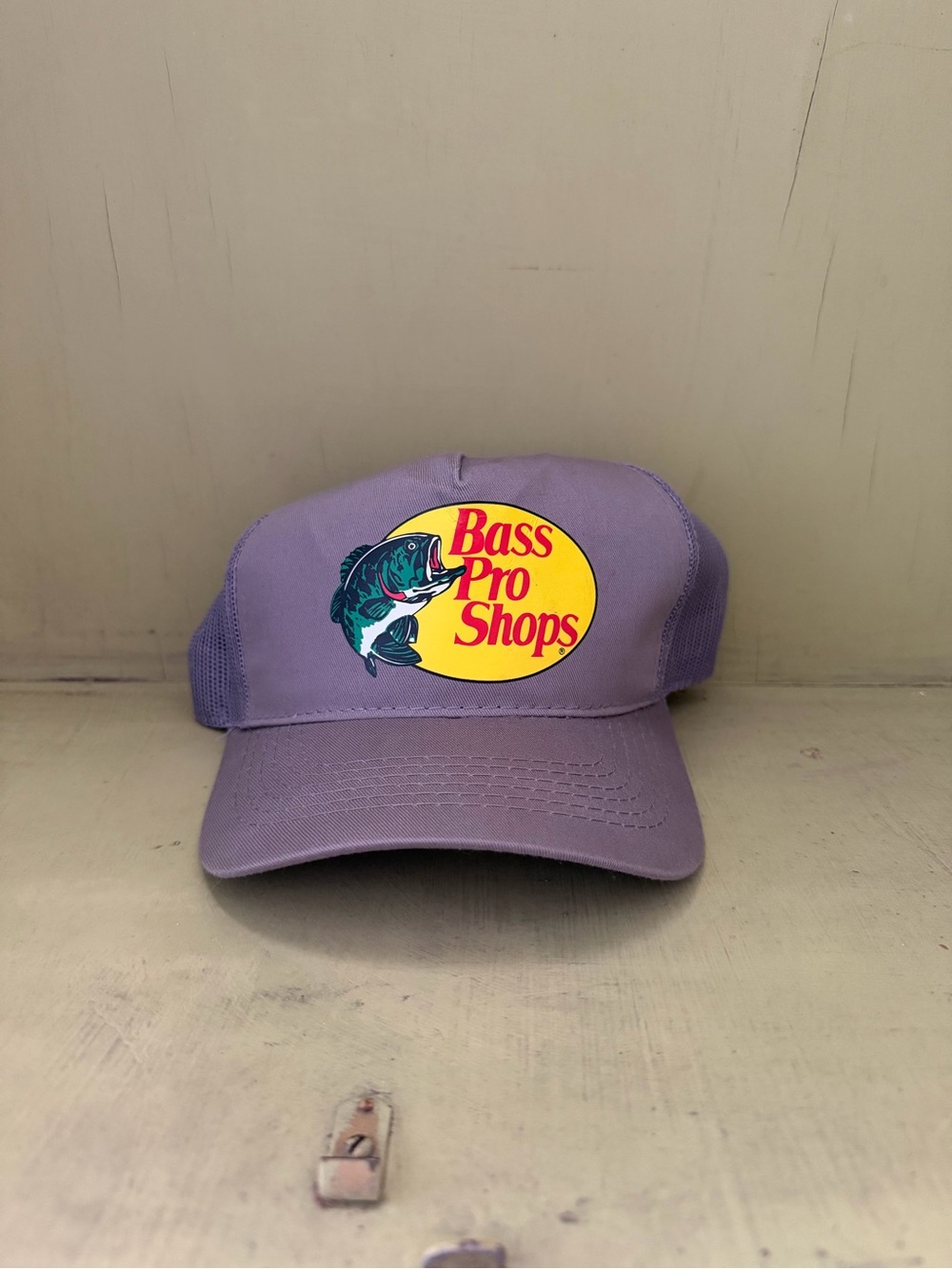 Bass Pro Shops Lavender Mesh Back Cap with Fish Logo